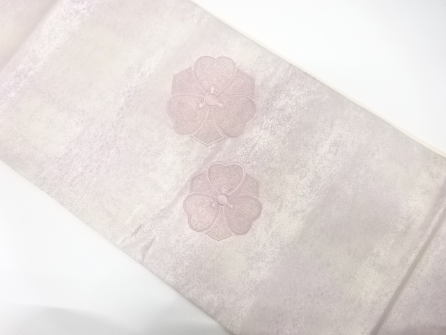 JAPANESE FUKURO OBI / EMBROIDERY / FLOWER